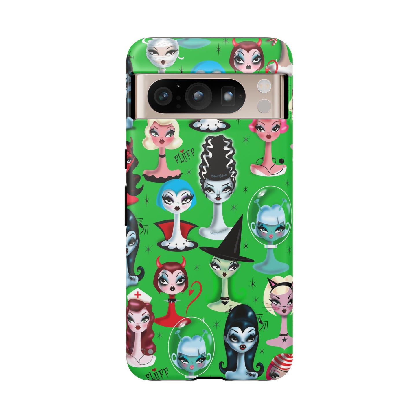 Spooky Dolls Green • Tough Phone Case