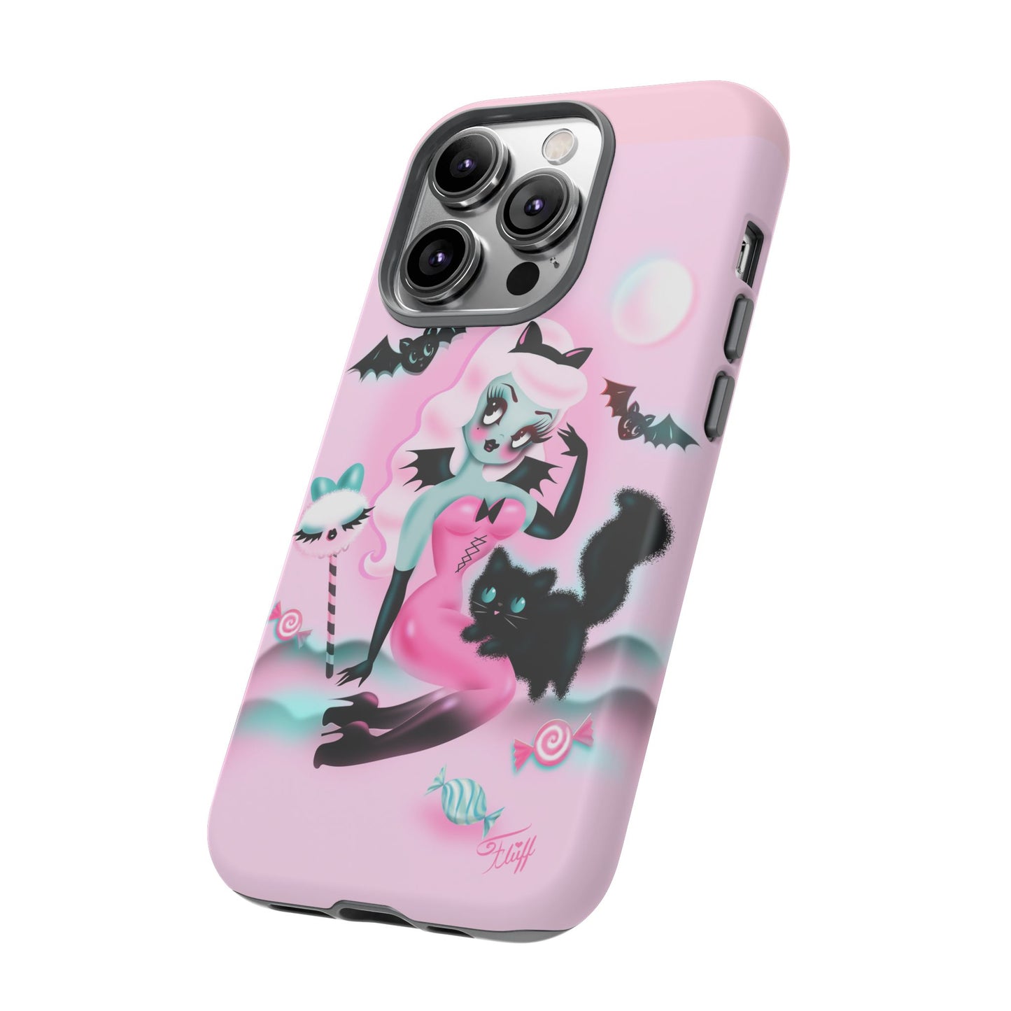 Pastel Candy Vampire with Kitty • Tough Phone Case