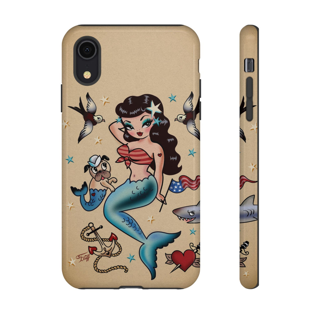 Patriotic Mermaid • Tough Phone Case