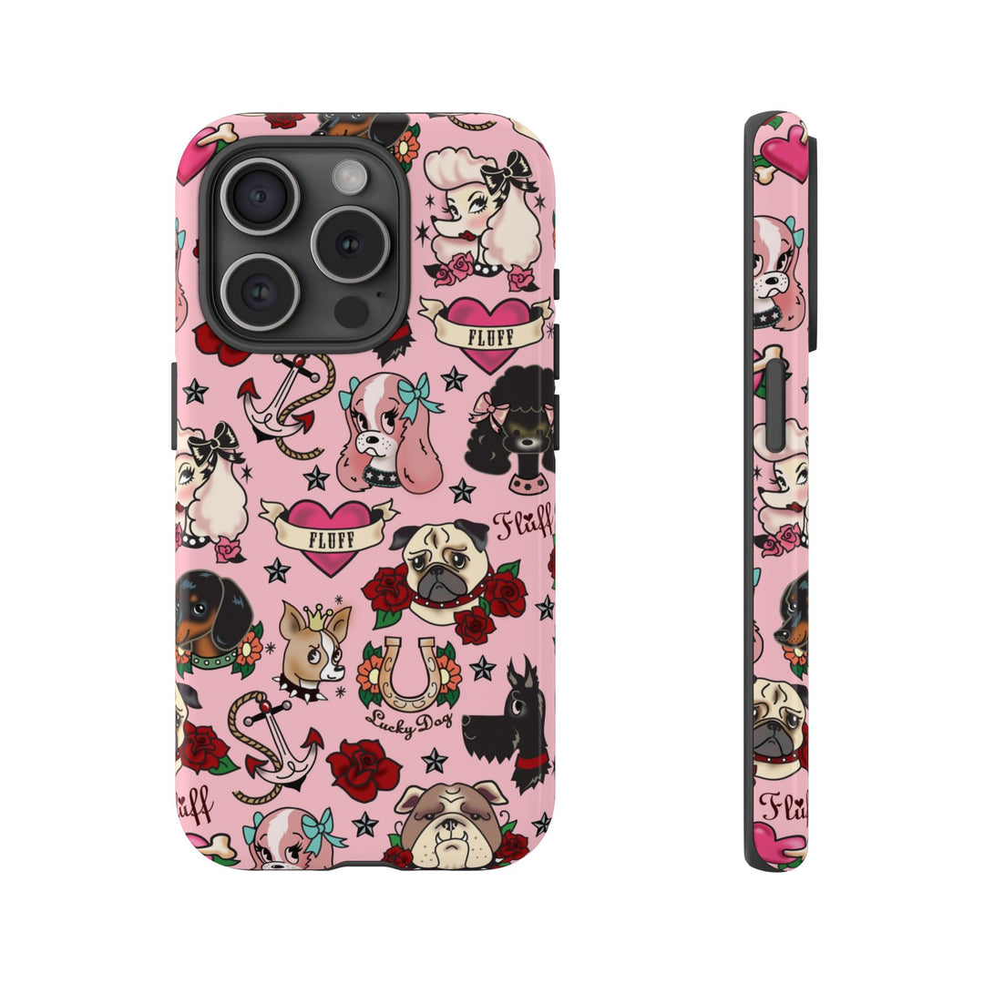 Tattoo Pooch Pink • Tough Phone Case