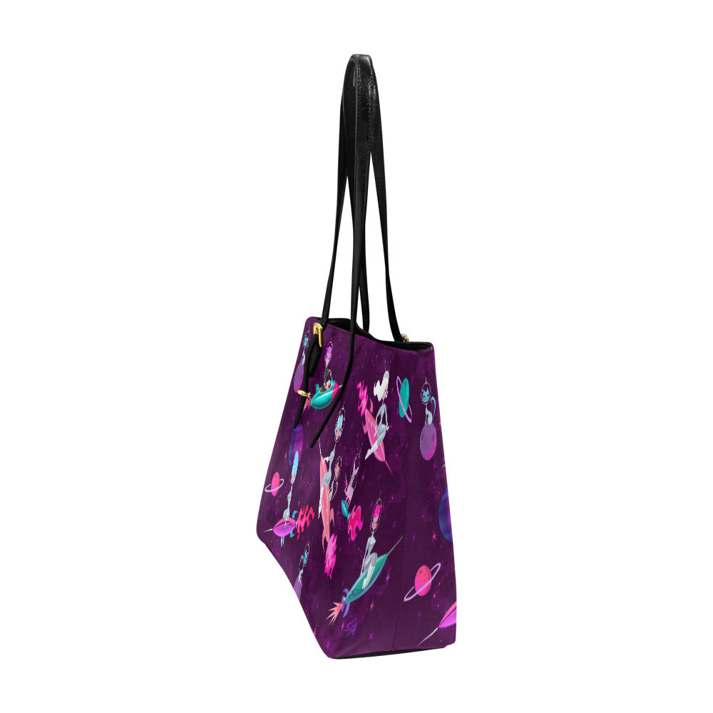 Rocket Girls • Vegan Leather Large Tote Purse