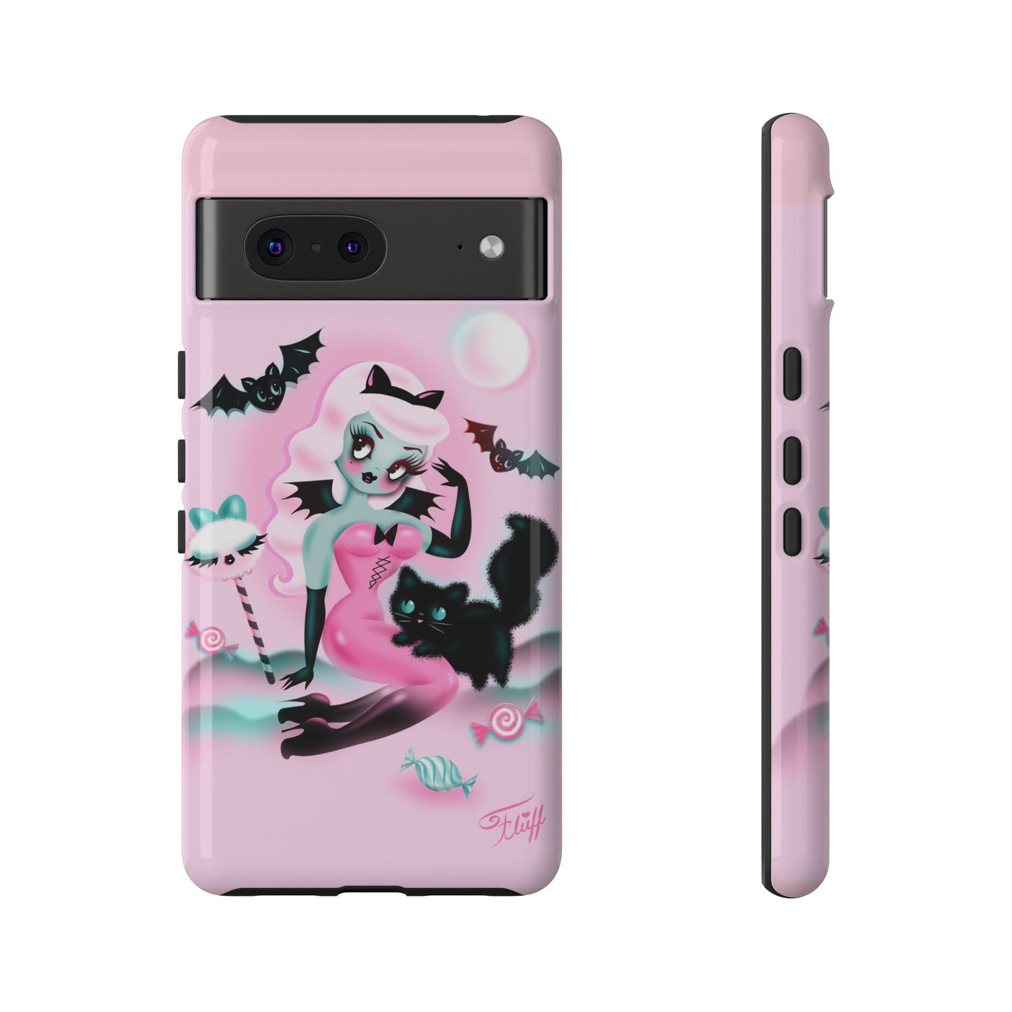 Pastel Candy Vampire with Kitty • Tough Phone Case