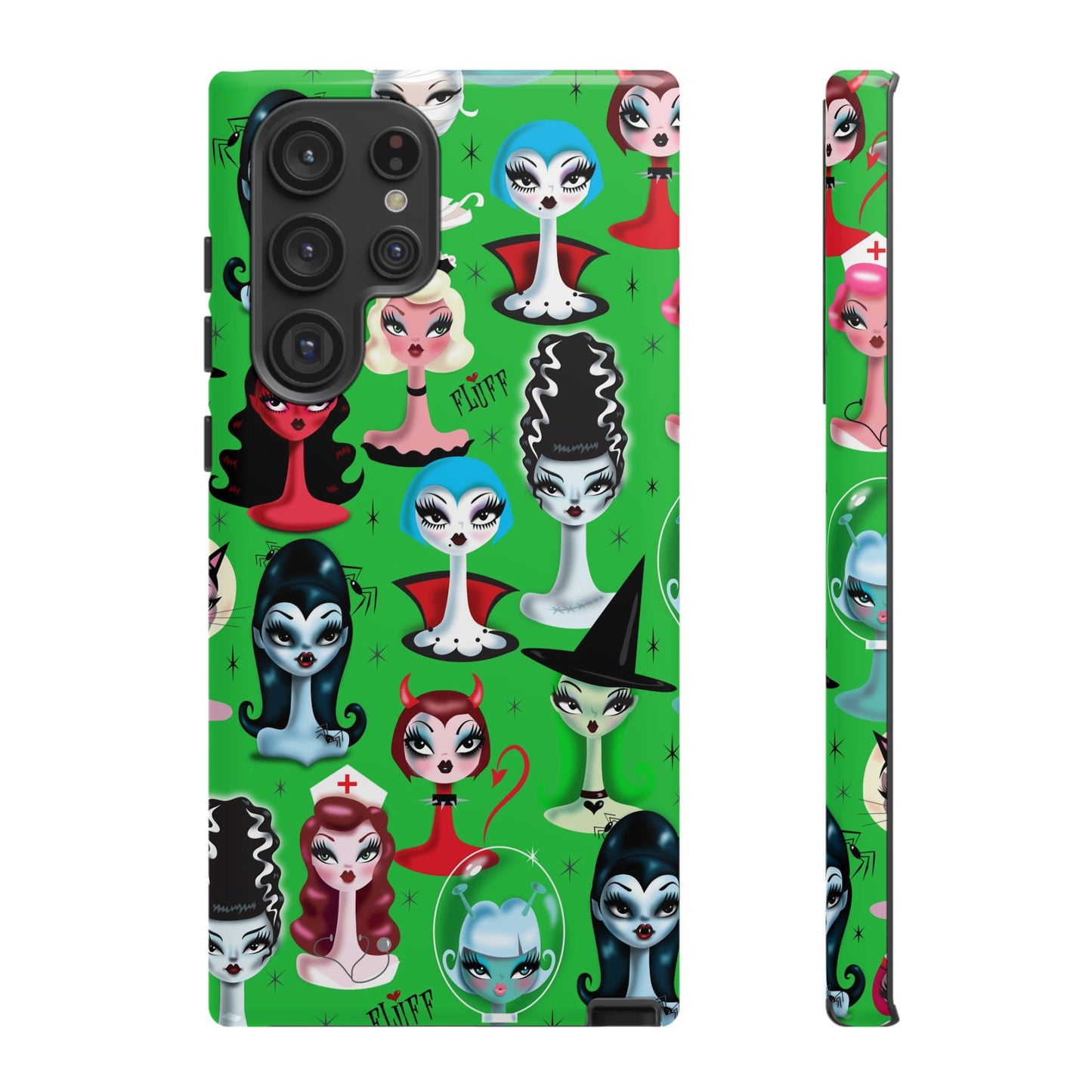 Spooky Dolls Green • Tough Phone Case