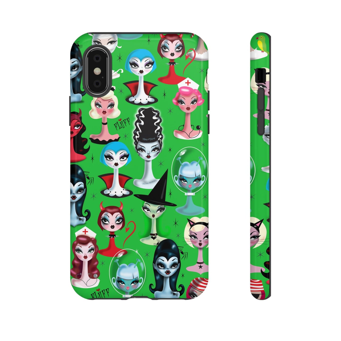 Spooky Dolls Green • Tough Phone Case