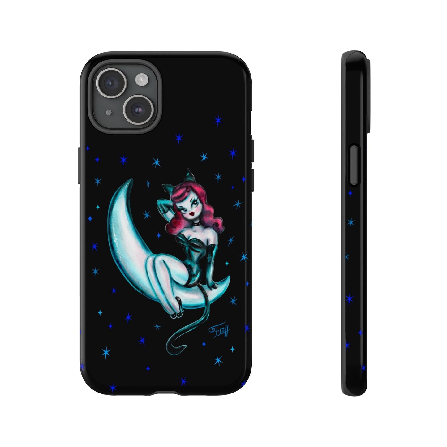 Kitten on the Moon • Tough Phone Case