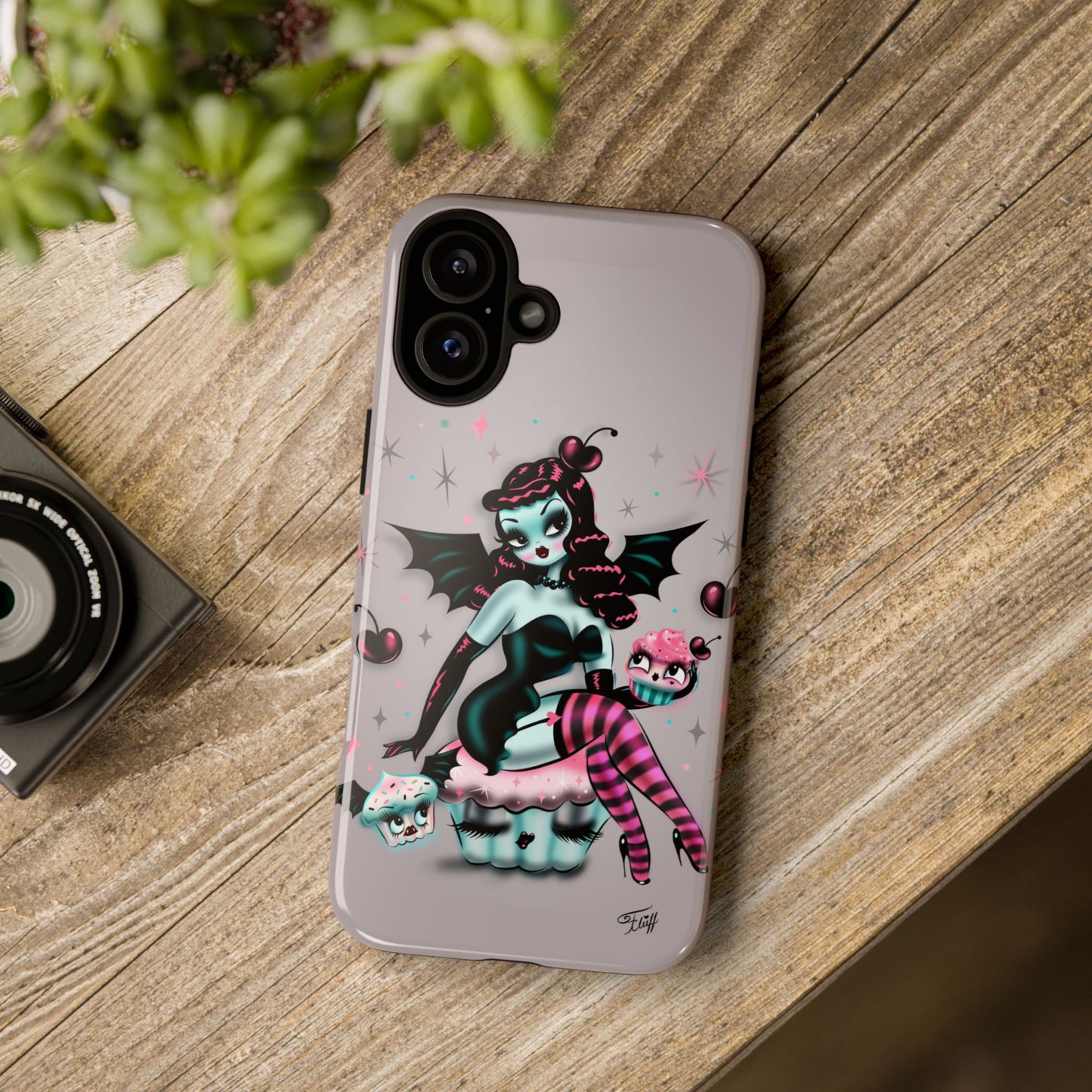 Spooky Cupcake Doll • Tough Phone Case