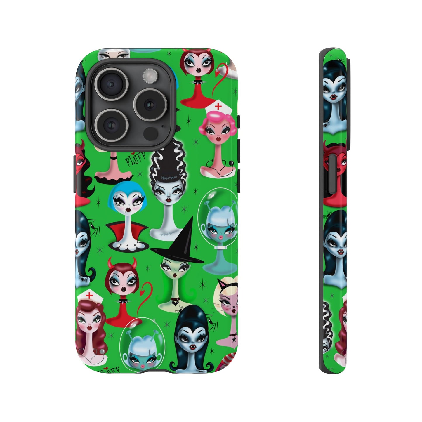 Spooky Dolls Green • Tough Phone Case