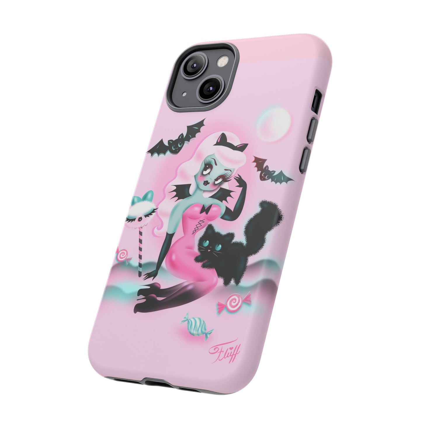 Pastel Candy Vampire with Kitty • Tough Phone Case