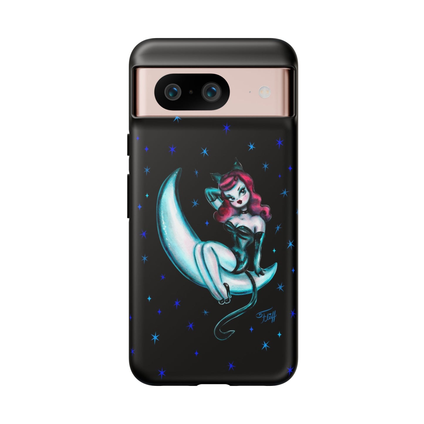 Kitten on the Moon • Tough Phone Case