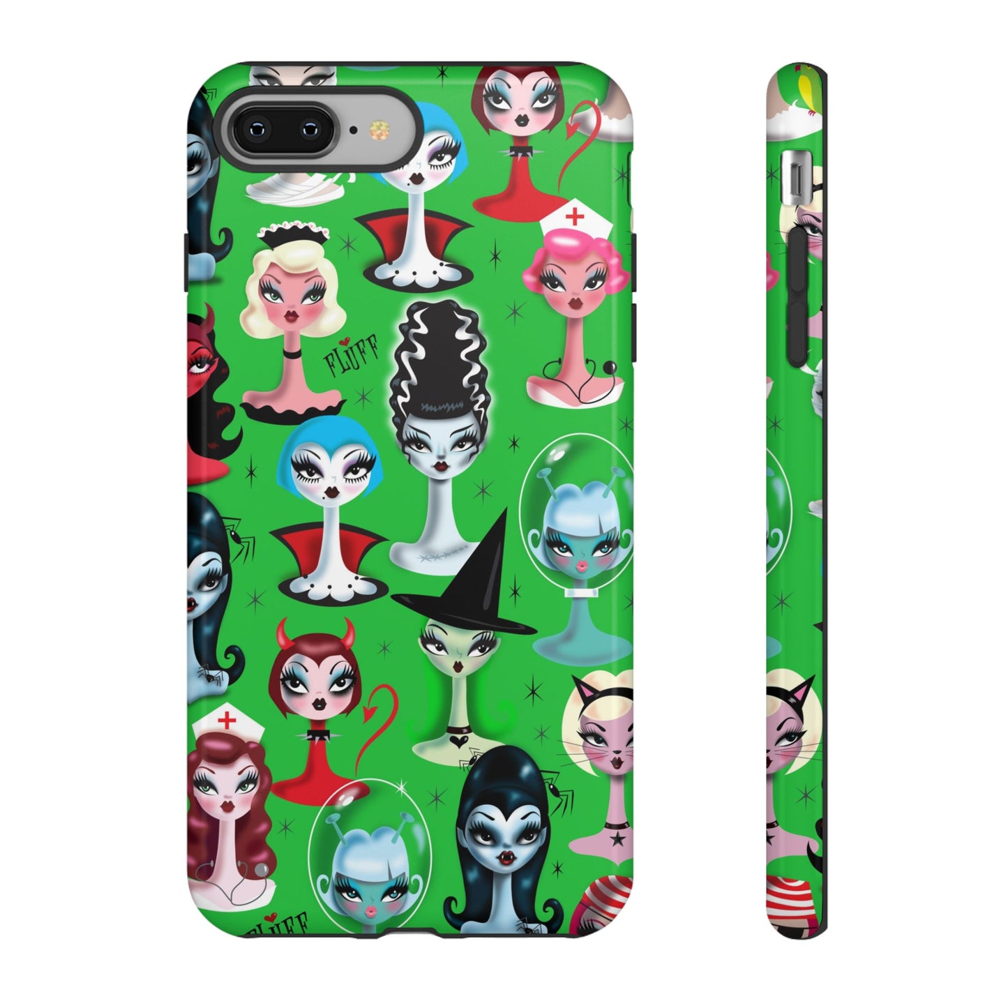 Spooky Dolls Green • Tough Phone Case