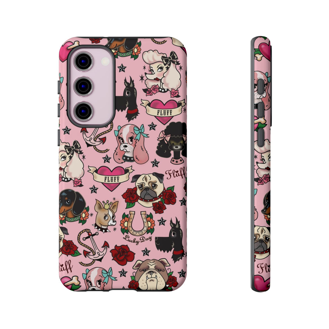 Tattoo Pooch Pink • Tough Phone Case