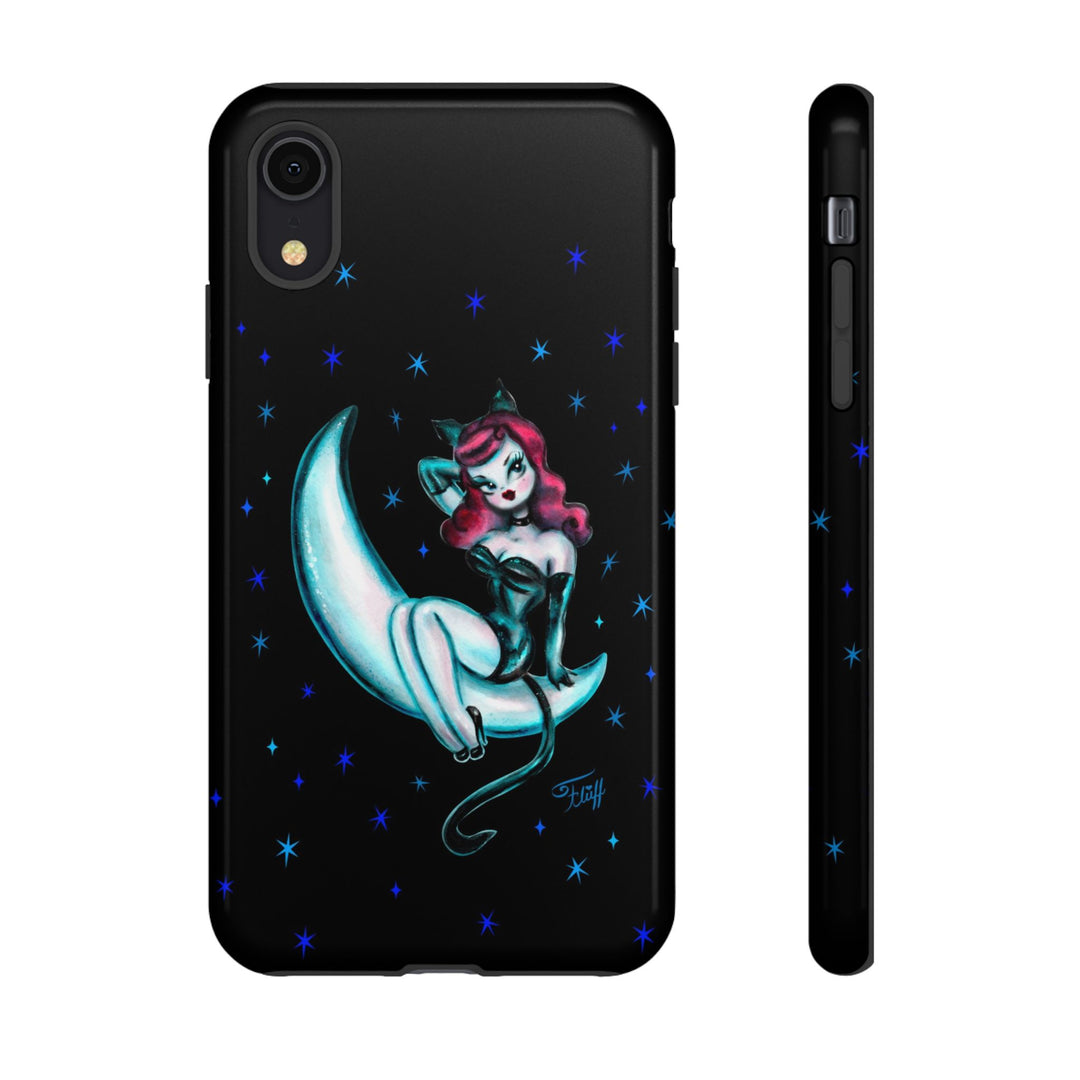 Kitten on the Moon • Tough Phone Case