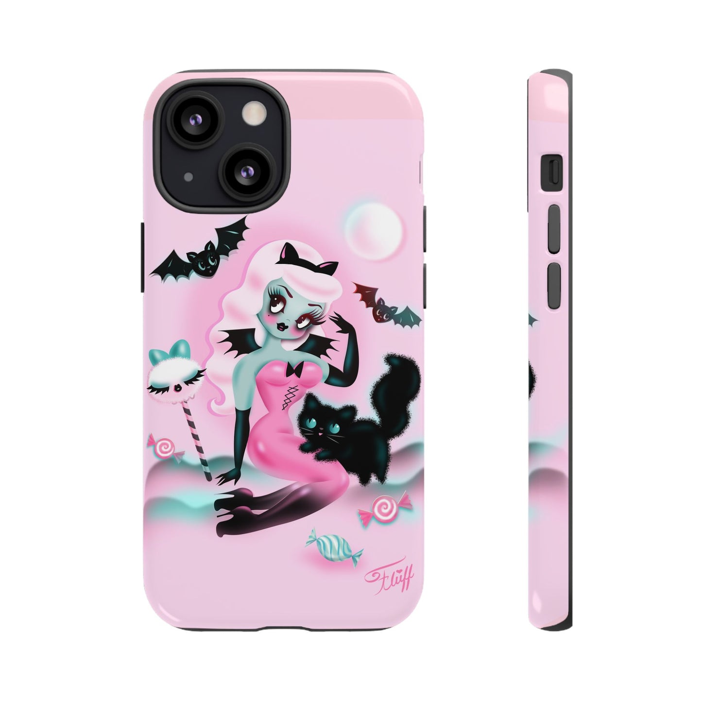 Pastel Candy Vampire with Kitty • Tough Phone Case