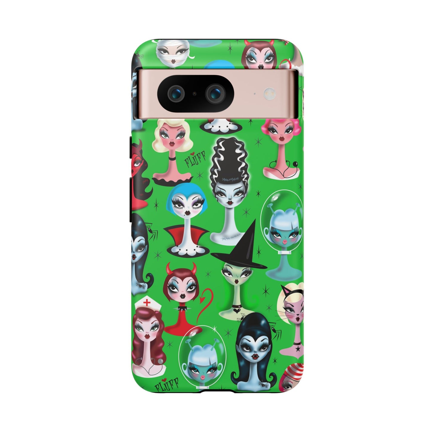 Spooky Dolls Green • Tough Phone Case