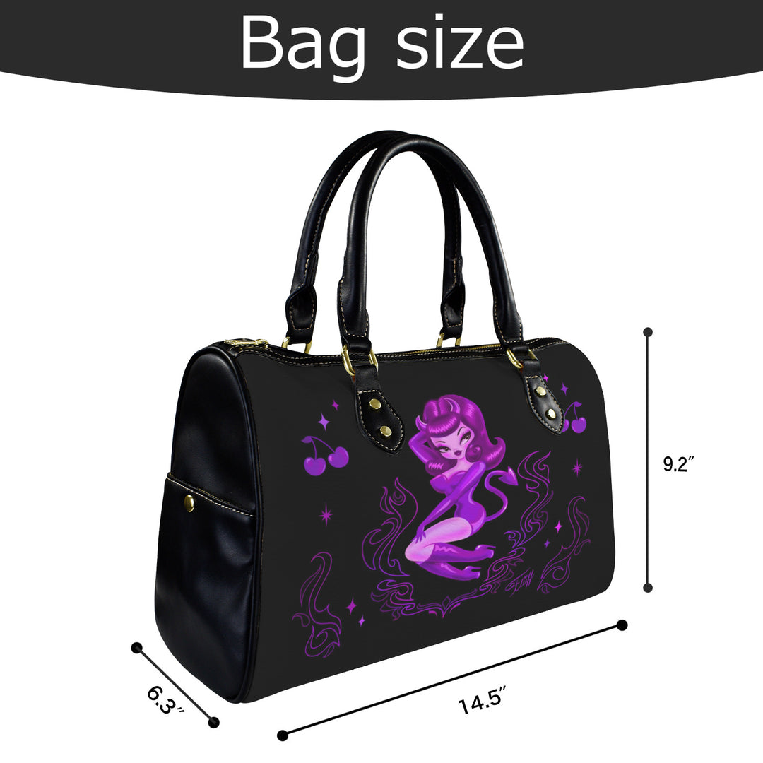 She Devil Purple • Barrel Handbag