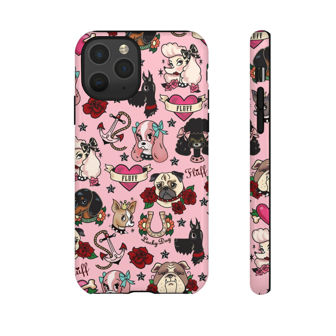 Tattoo Pooch Pink • Tough Phone Case