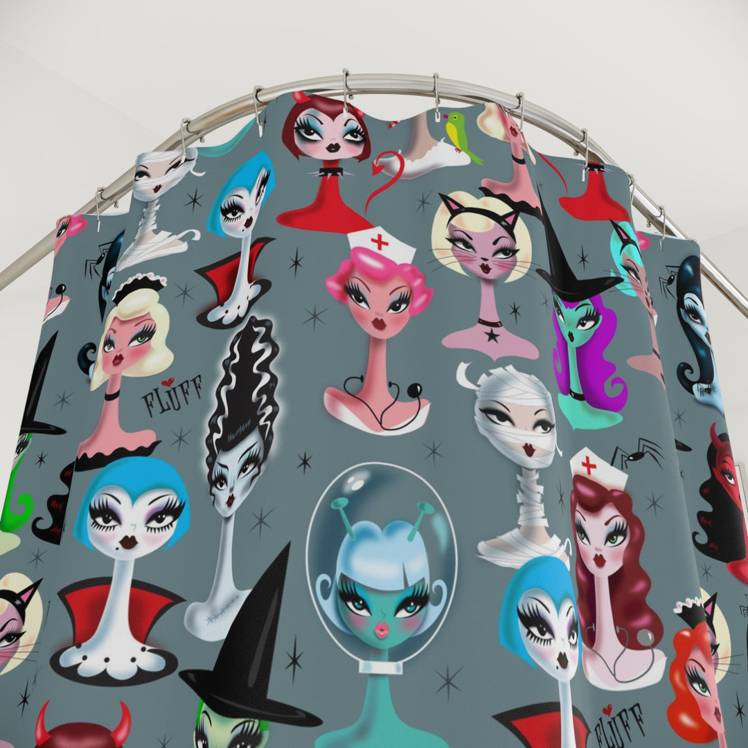 Spooky Dolls • Shower Curtain