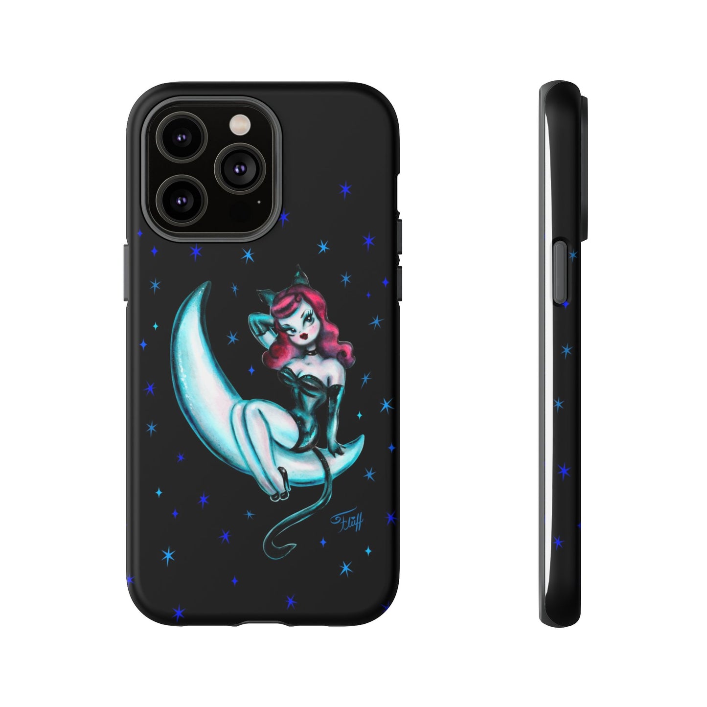 Kitten on the Moon • Tough Phone Case