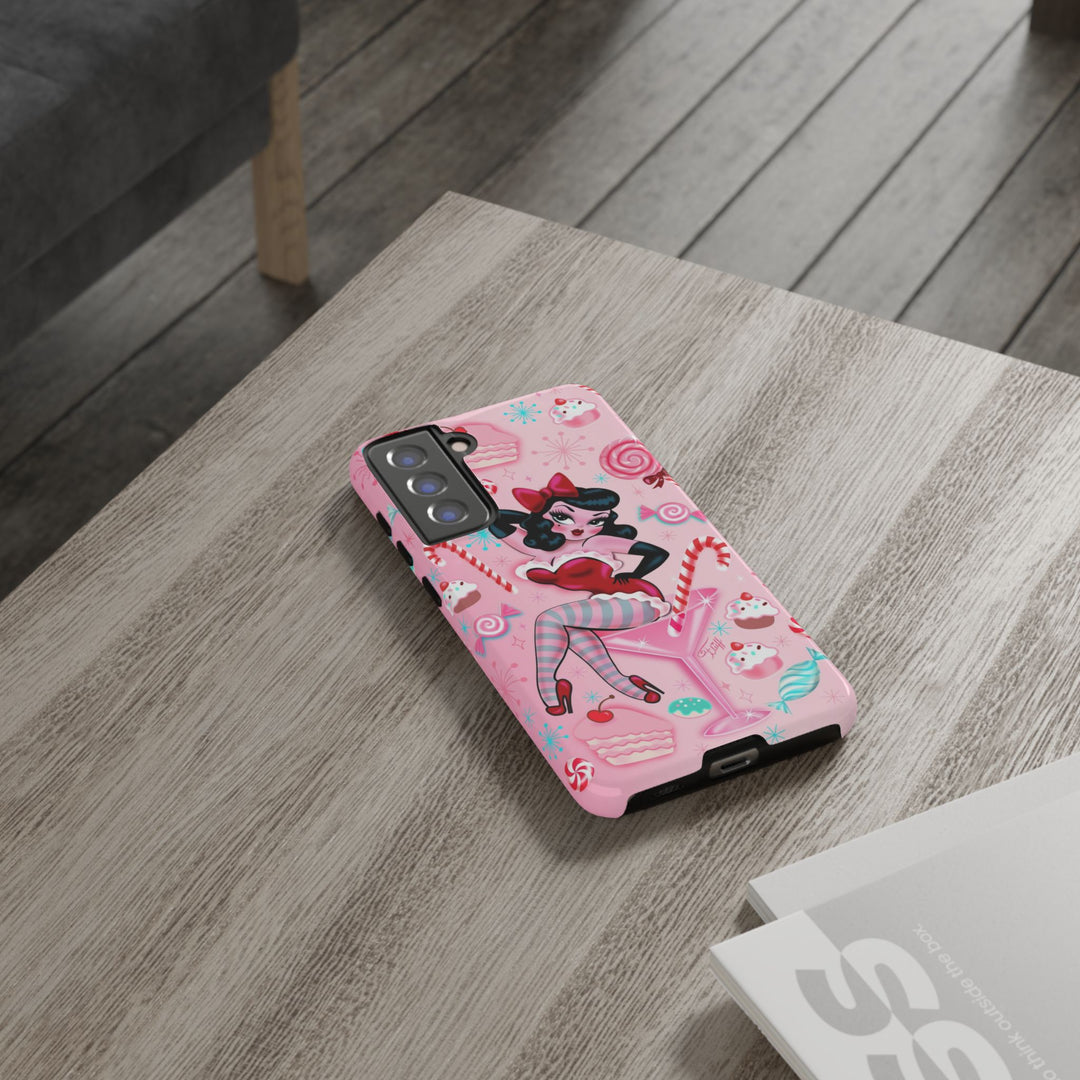 Candy Cane Martini Girl • Case Mate Galaxy S7 & S9 Slim Phone Case