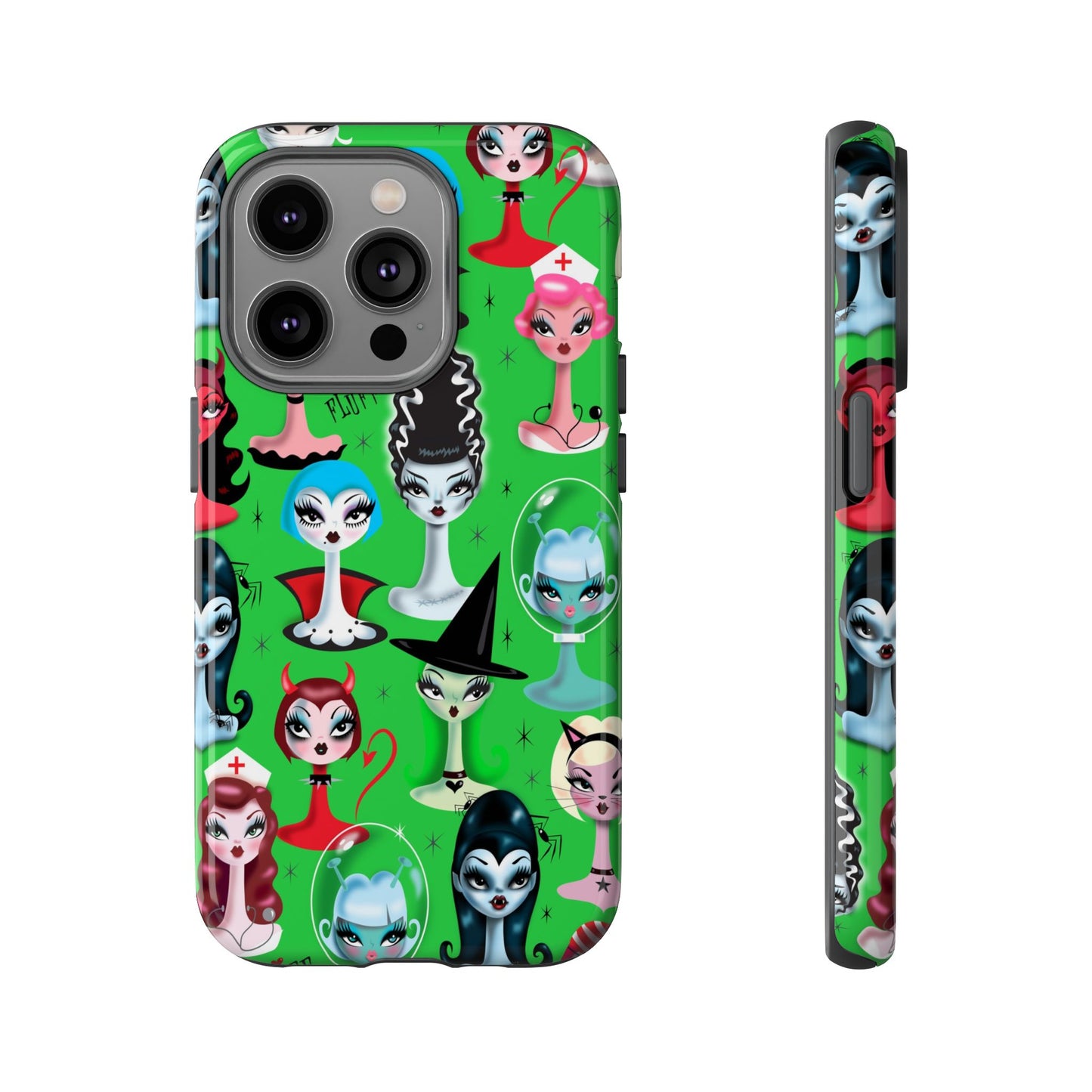 Spooky Dolls Green • Tough Phone Case