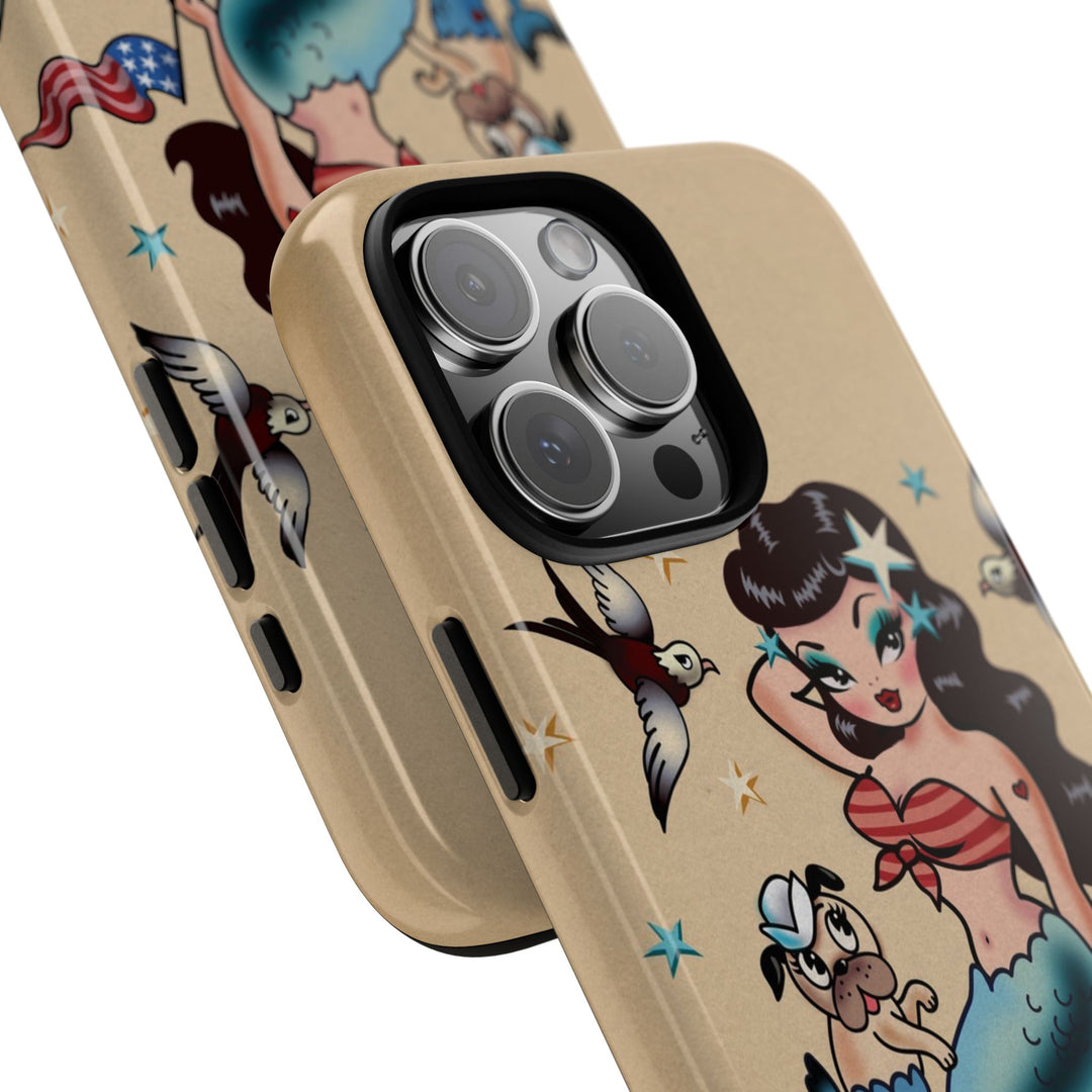 Patriotic Mermaid • Tough Phone Case