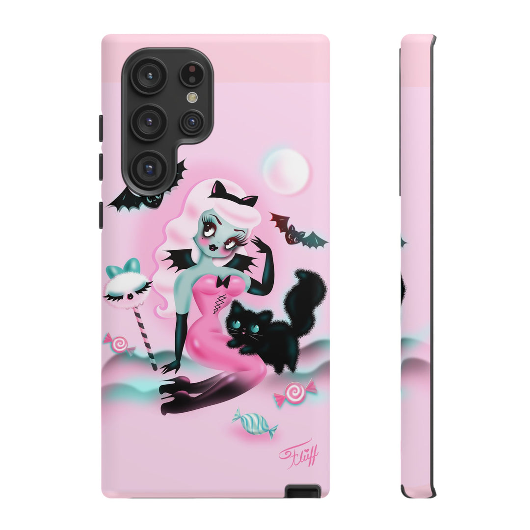 Pastel Candy Vampire with Kitty • Tough Phone Case