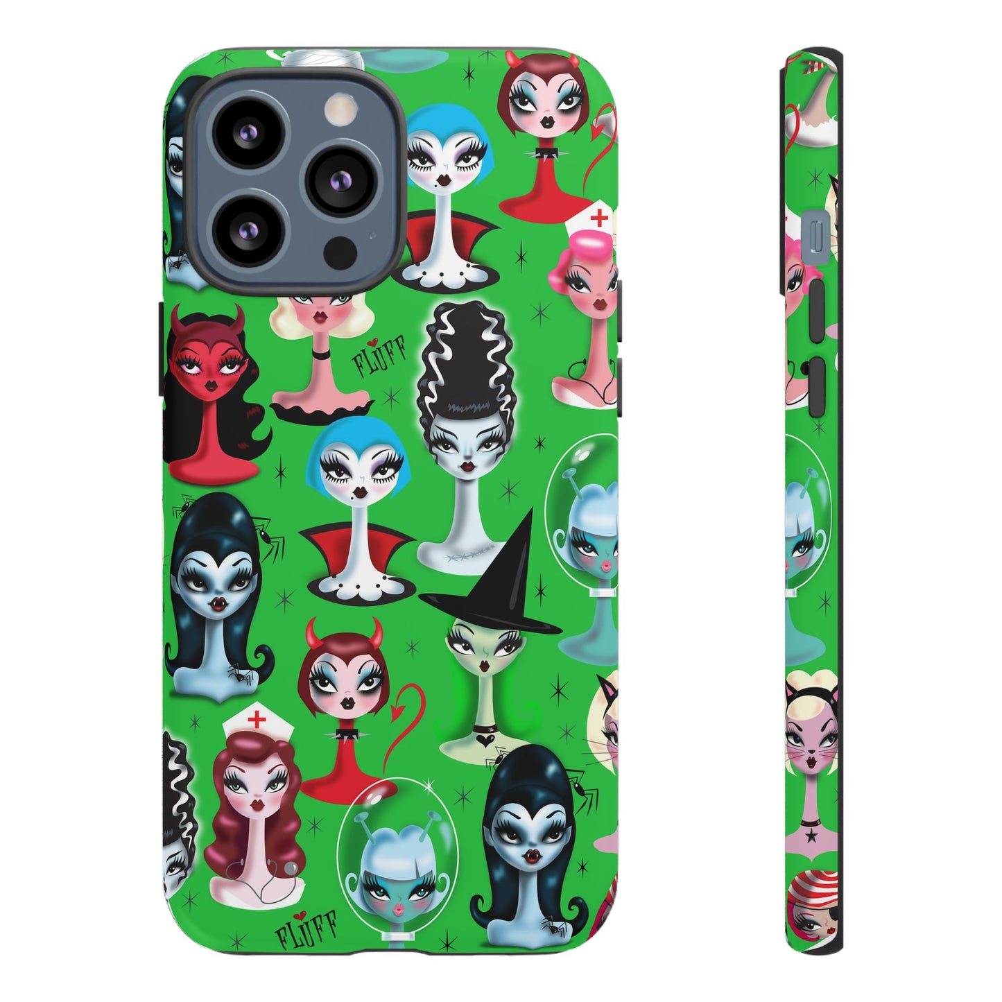 Spooky Dolls Green • Tough Phone Case