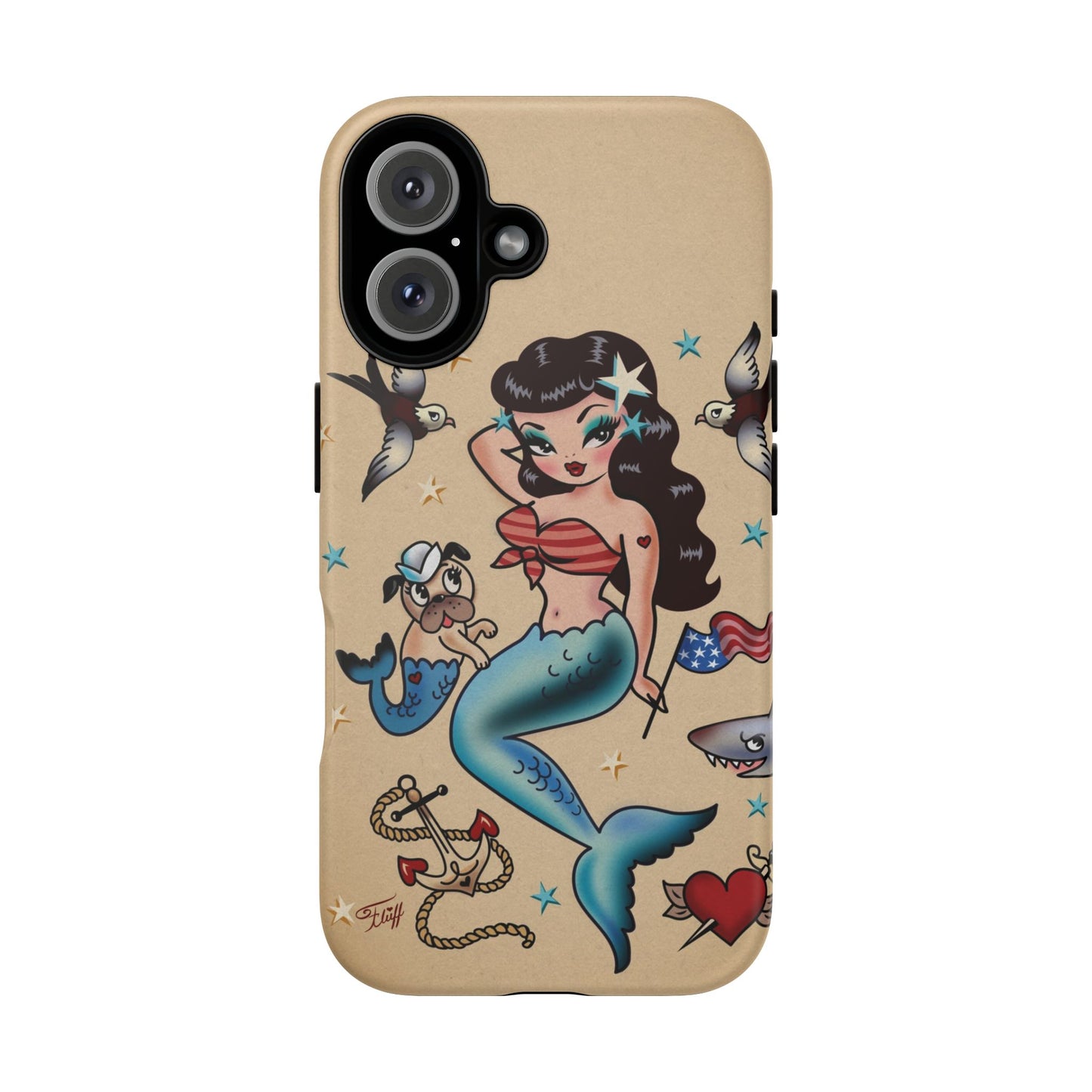 Patriotic Mermaid • Tough Phone Case