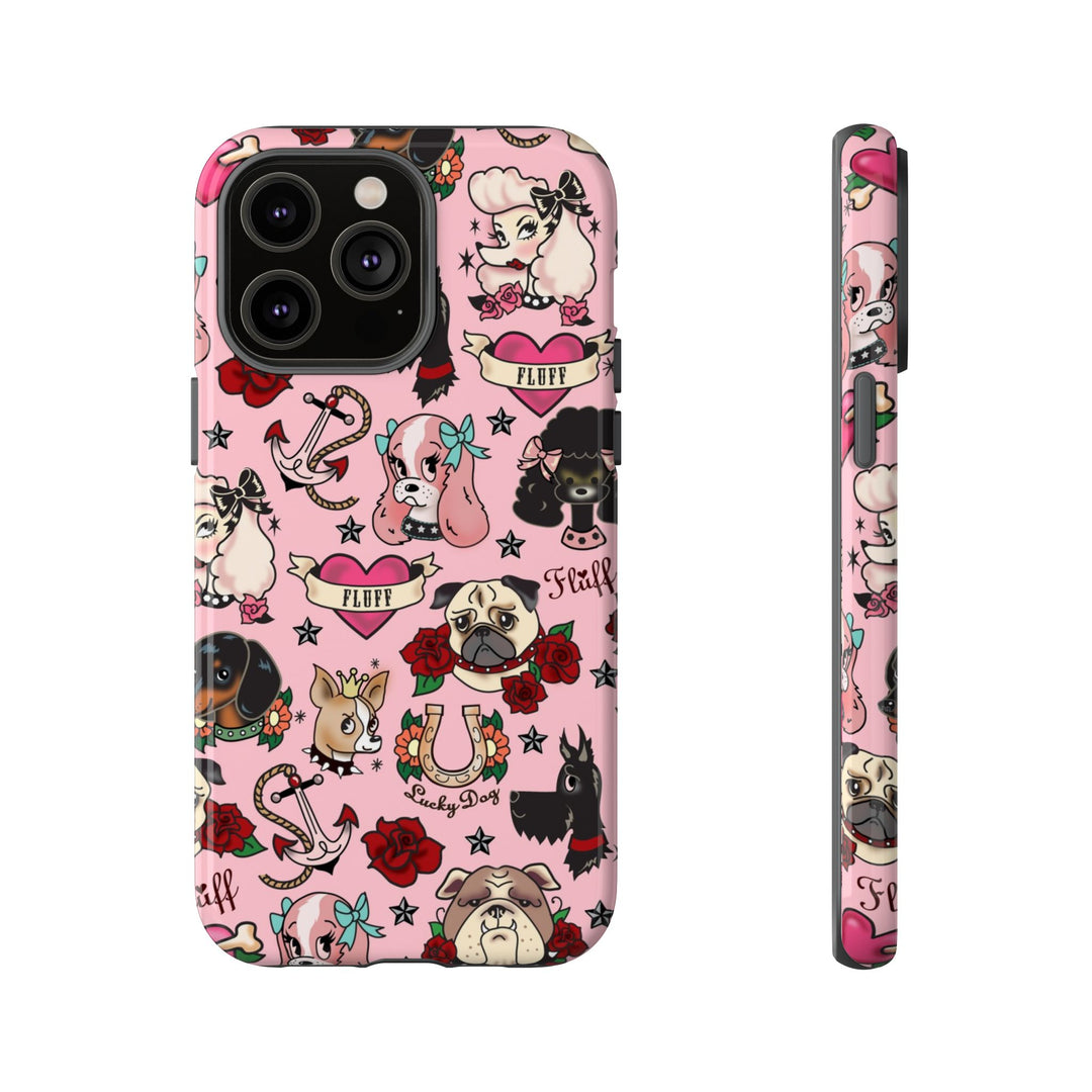 Tattoo Pooch Pink • Tough Phone Case