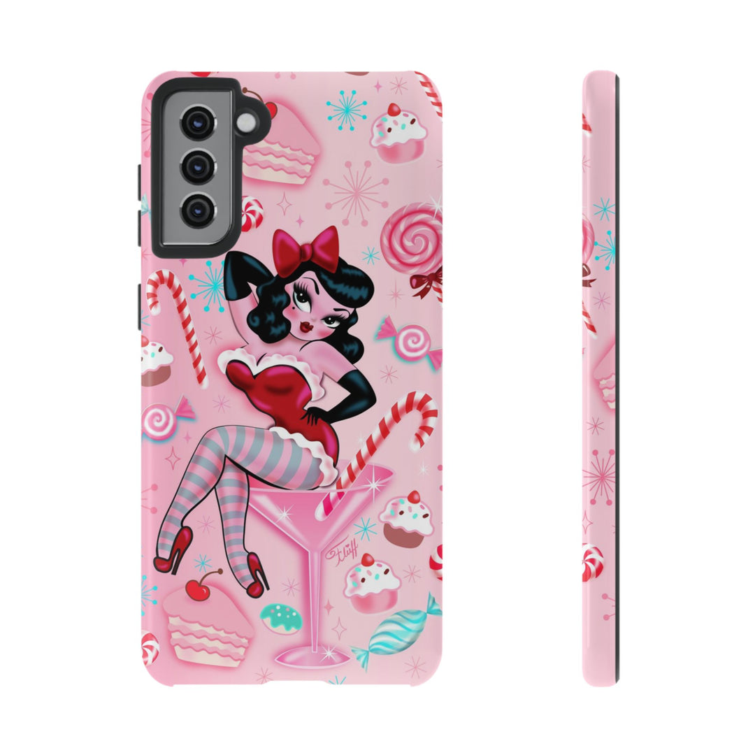 Candy Cane Martini Girl • Case Mate Galaxy S7 & S9 Slim Phone Case