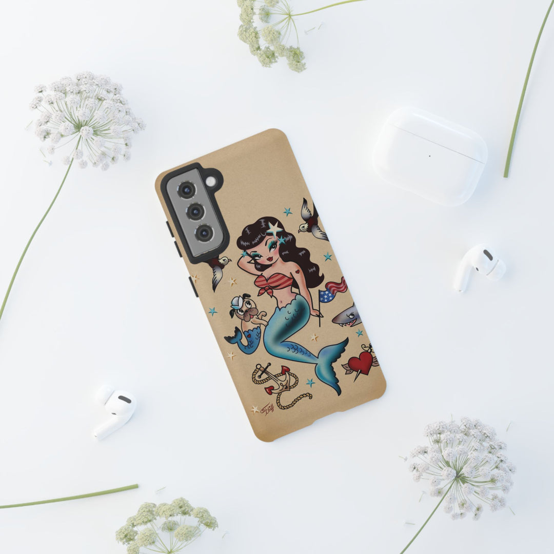 Patriotic Mermaid • Tough Phone Case