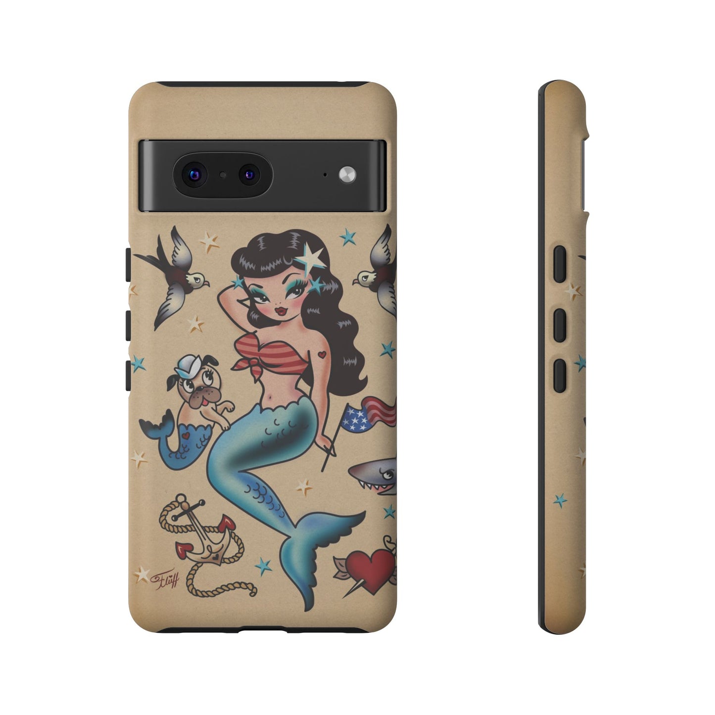 Patriotic Mermaid • Tough Phone Case