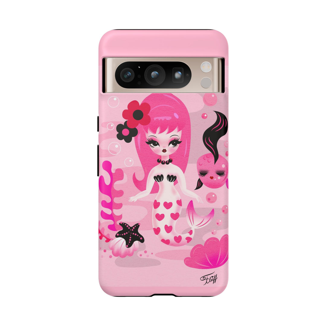 Pink Mod Mermaid • Tough Phone Case