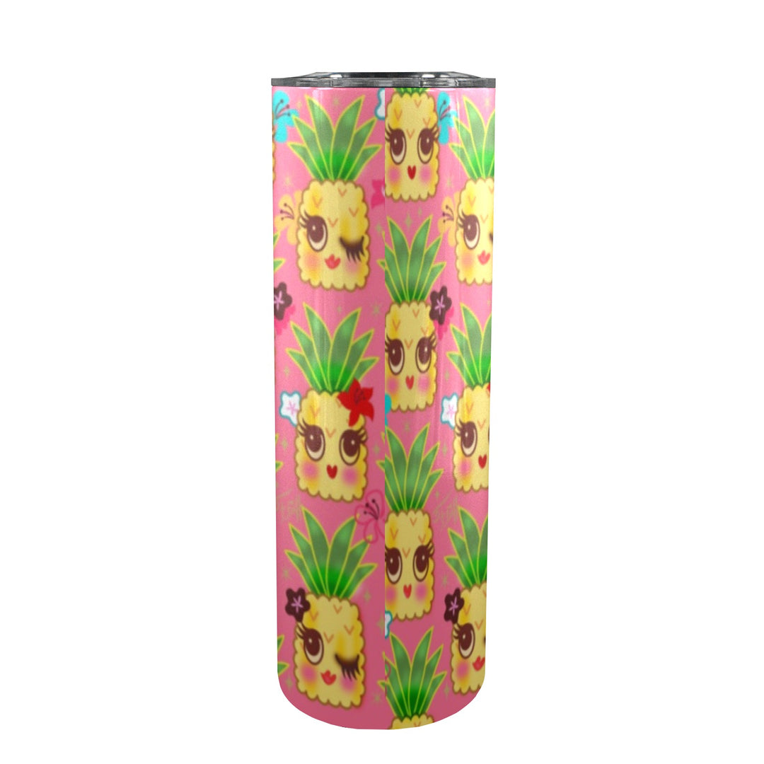 Happy Pineapples Pink • Tall Tumbler 20oz