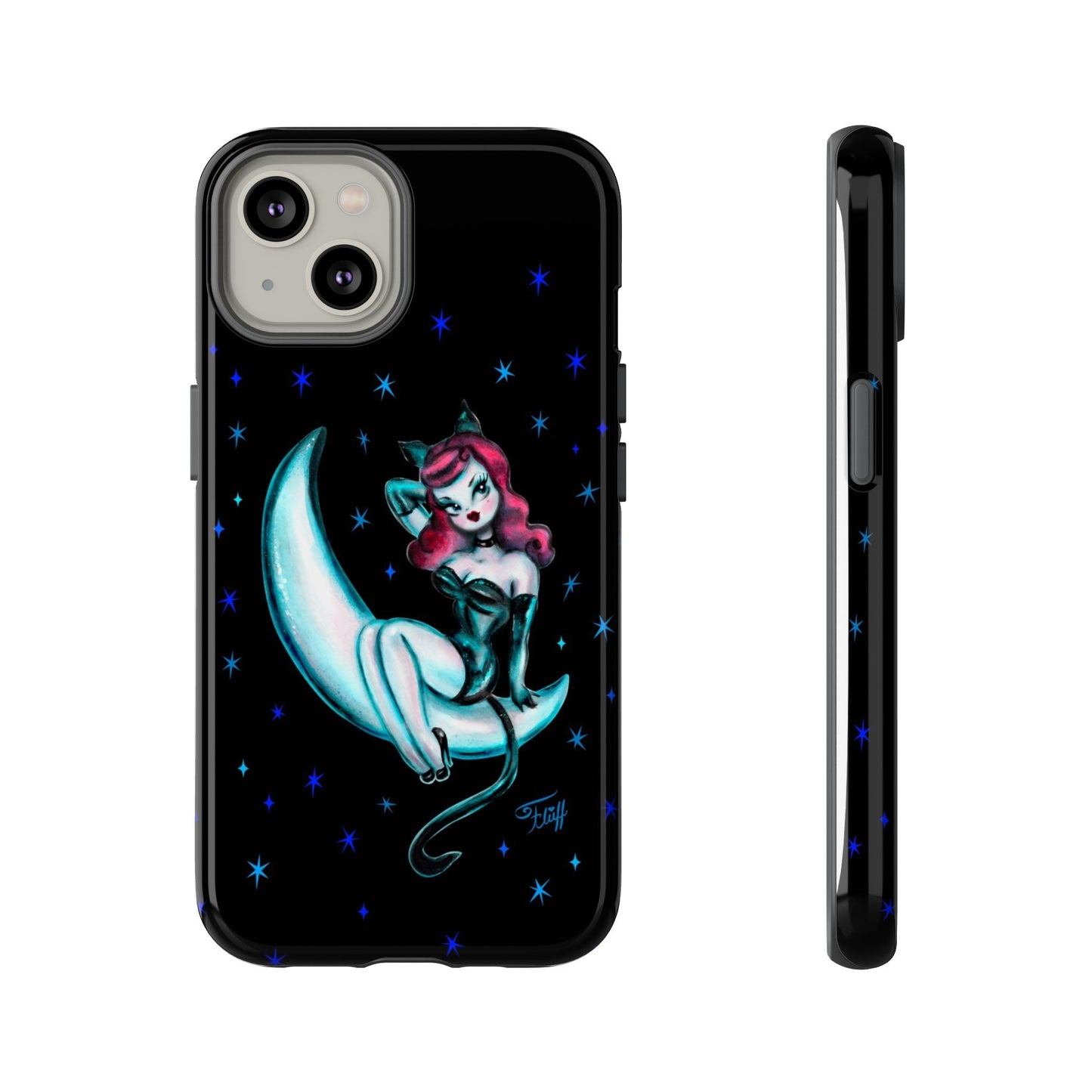 Kitten on the Moon • Tough Phone Case