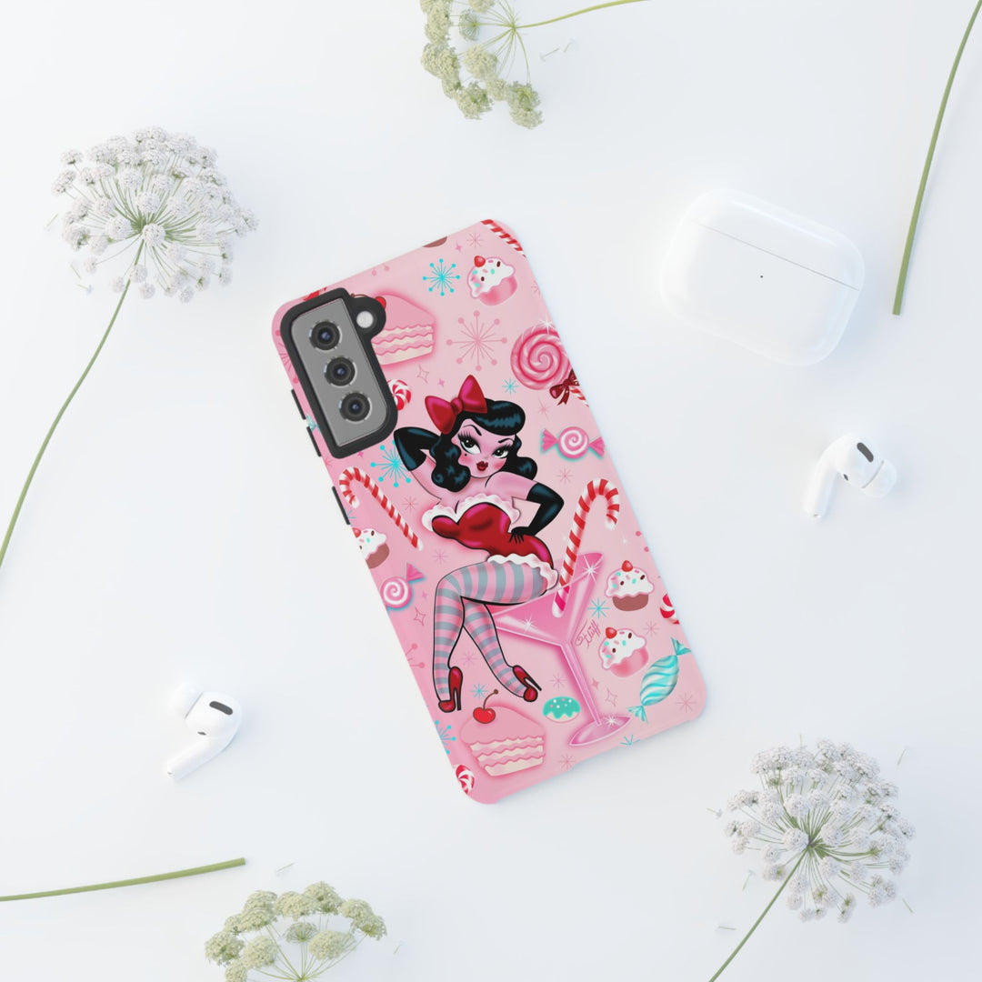 Candy Cane Martini Girl • Case Mate Galaxy S7 & S9 Slim Phone Case