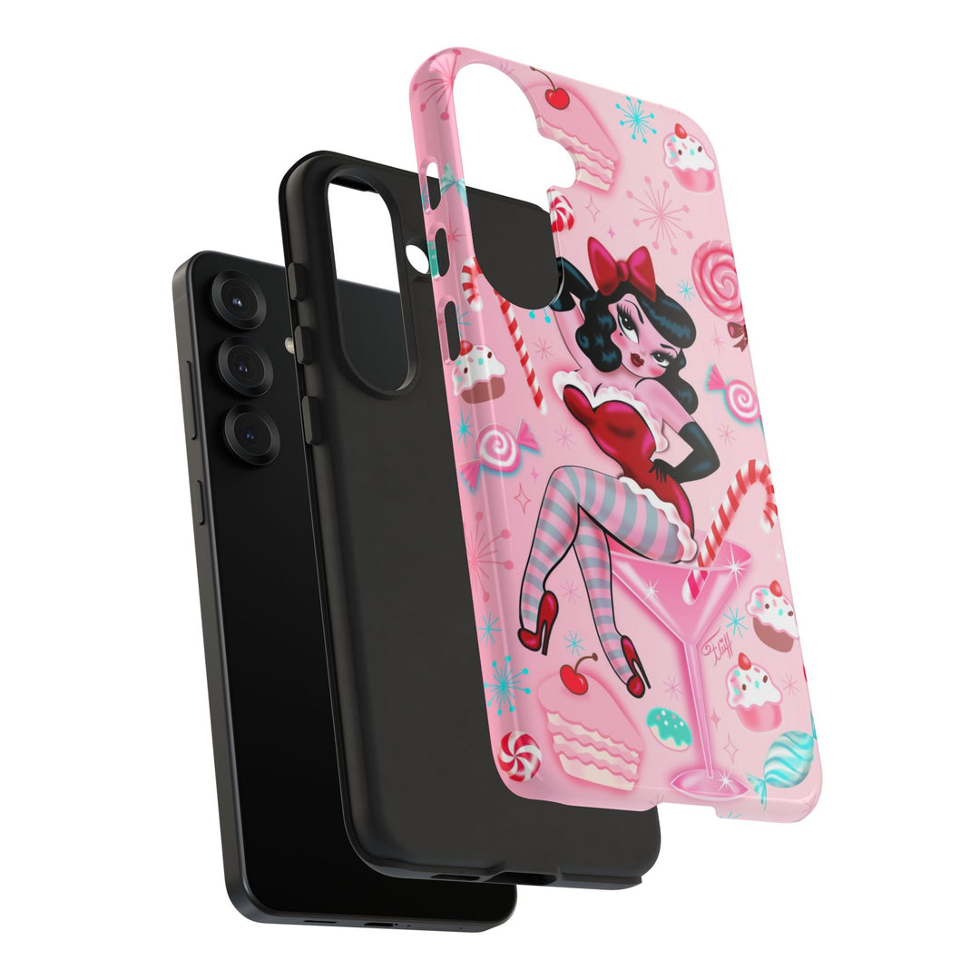 Candy Cane Martini Girl • Case Mate Galaxy S7 & S9 Slim Phone Case