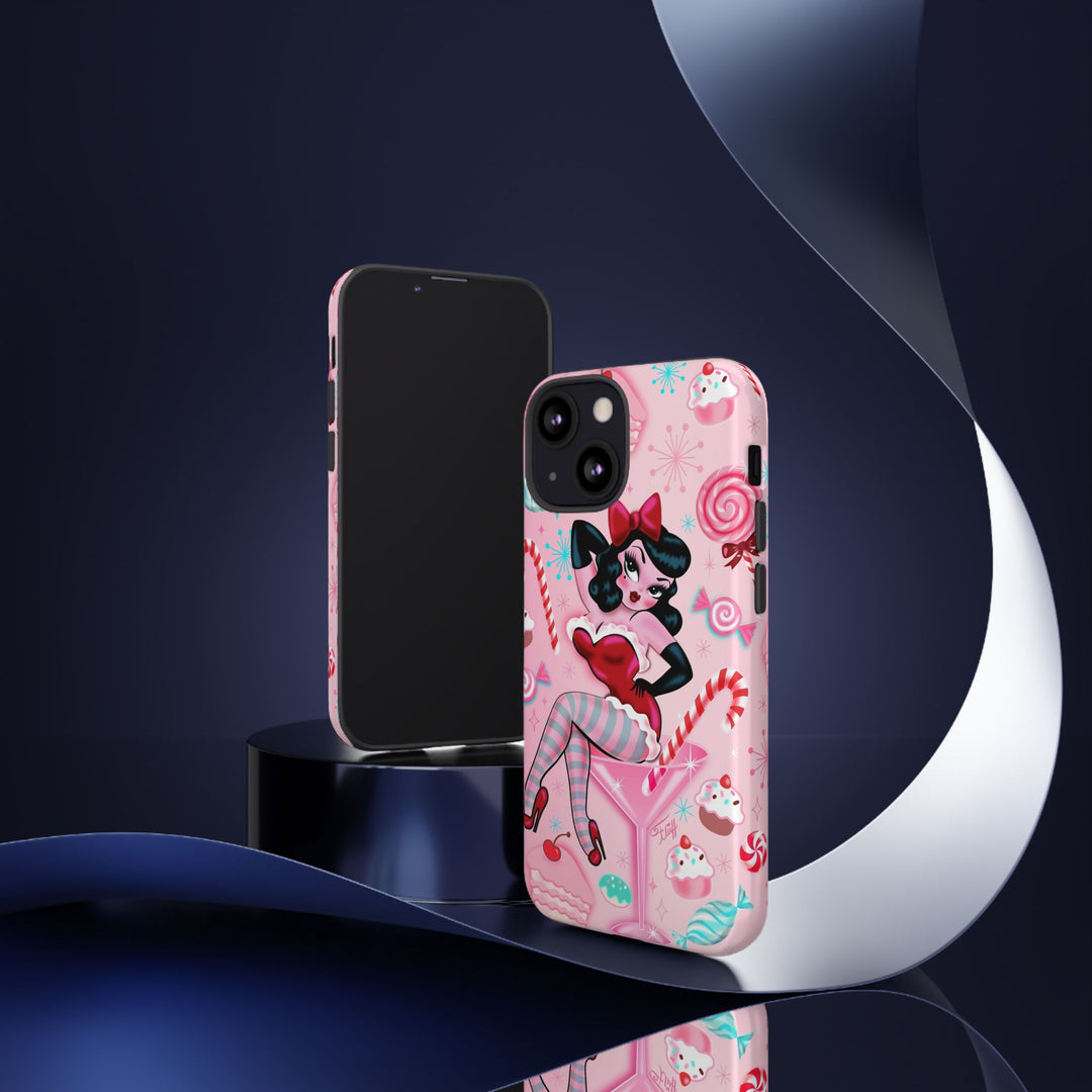 Candy Cane Martini Girl • Case Mate Galaxy S7 & S9 Slim Phone Case