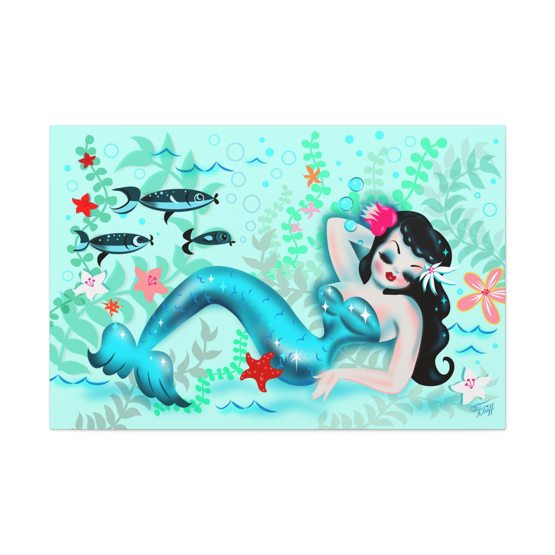 Dozing Mermaid • Canvas Gallery Wrap