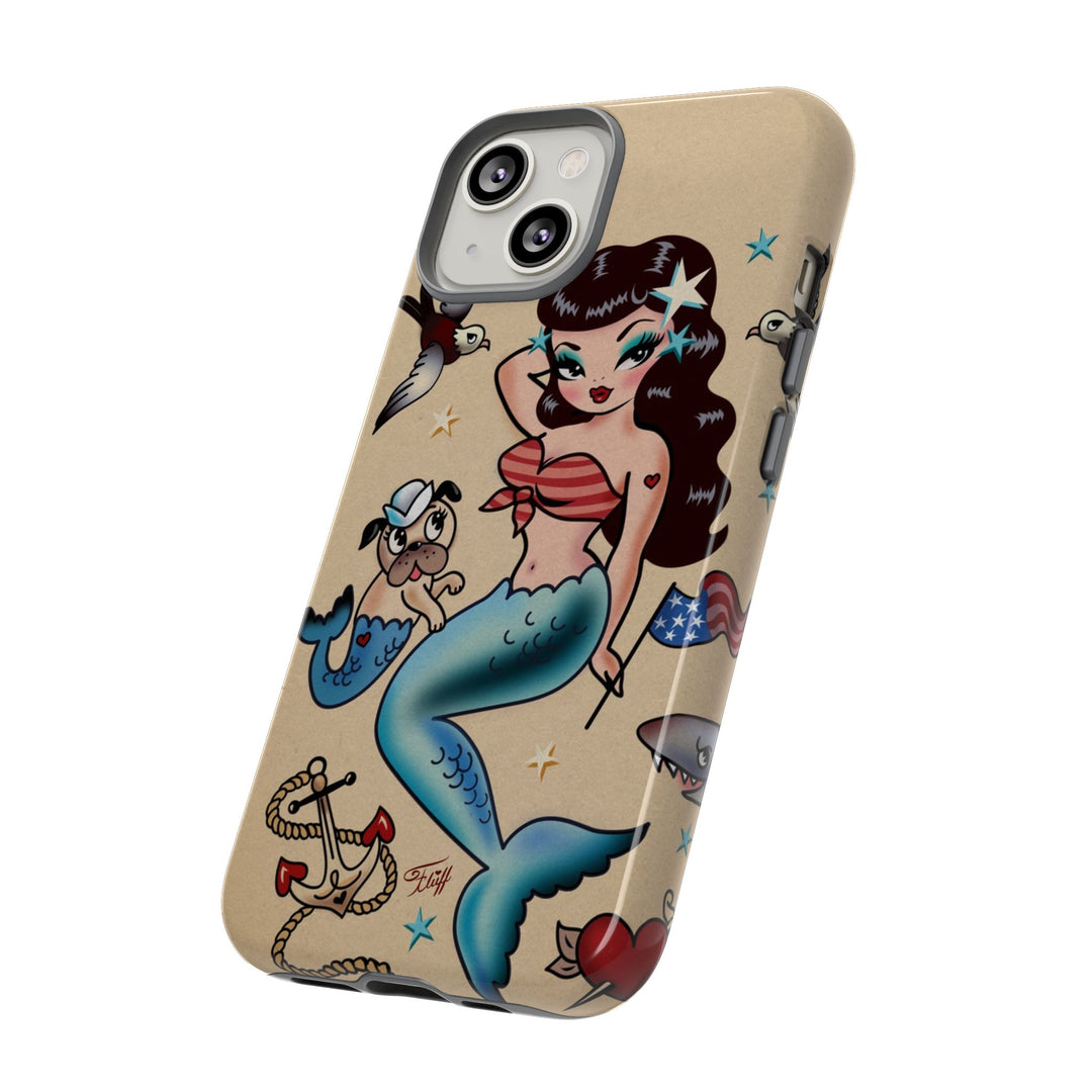 Patriotic Mermaid • Tough Phone Case