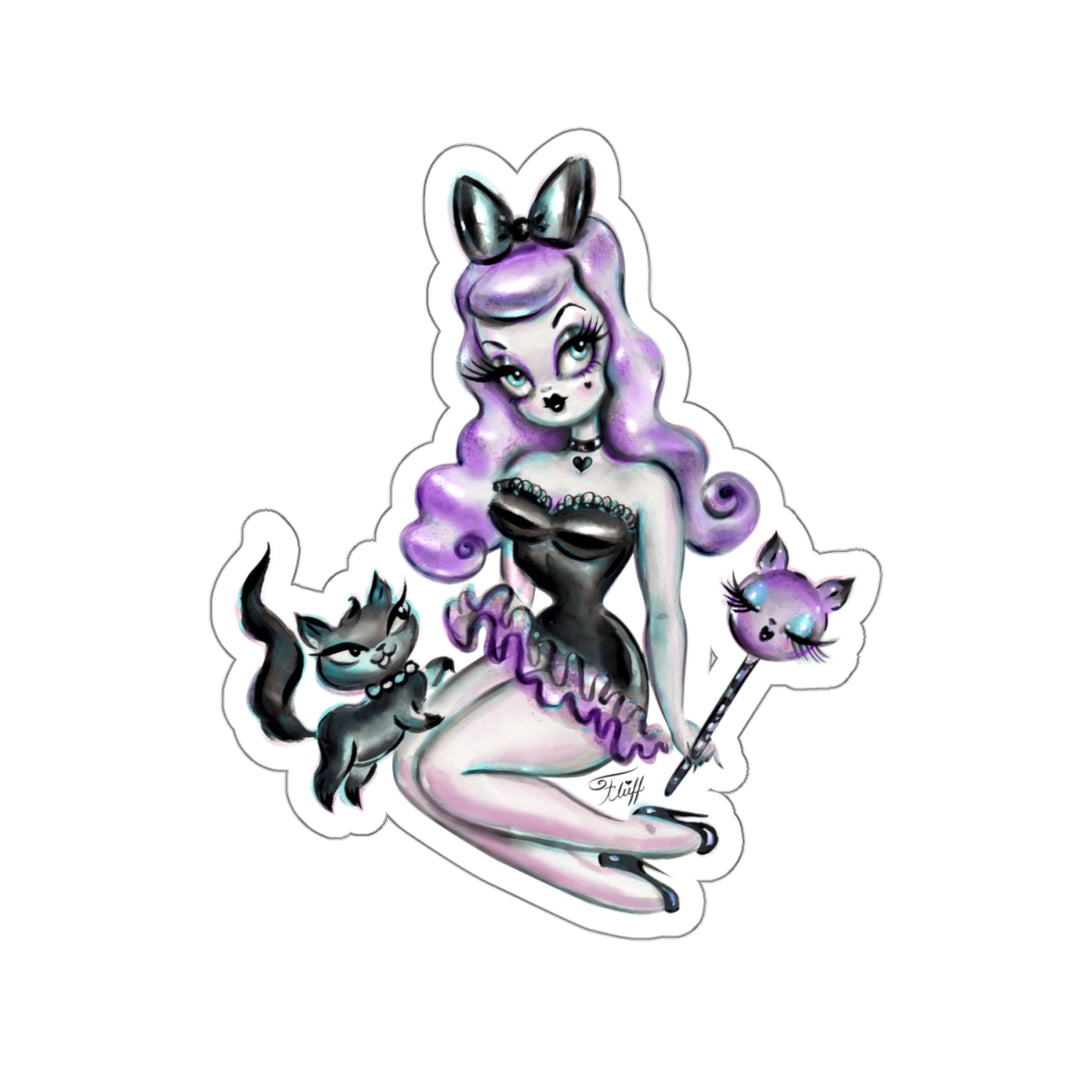 Purple Goth Candy Doll • Kiss-Cut Sticker