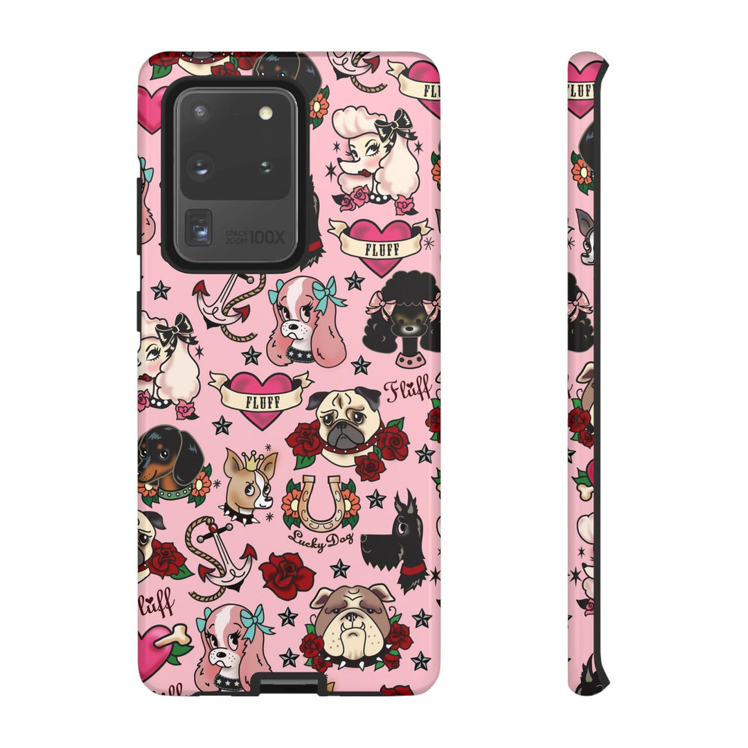 Tattoo Pooch Pink • Tough Phone Case