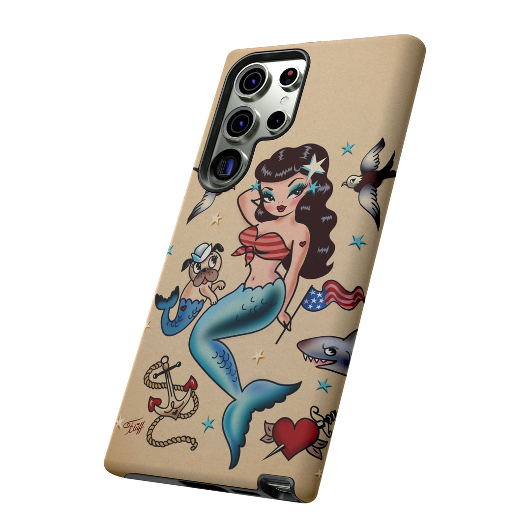 Patriotic Mermaid • Tough Phone Case