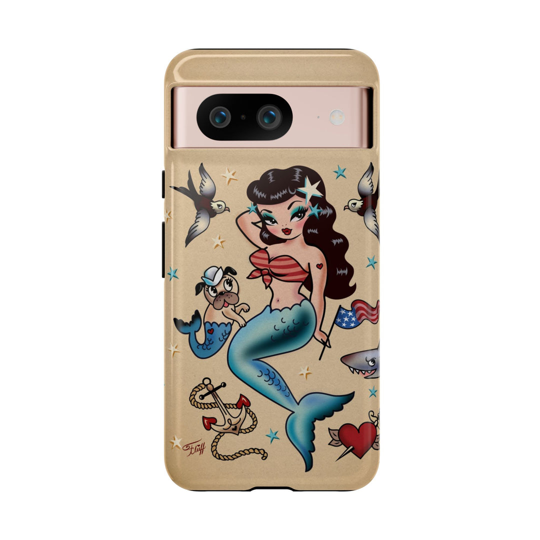 Patriotic Mermaid • Tough Phone Case