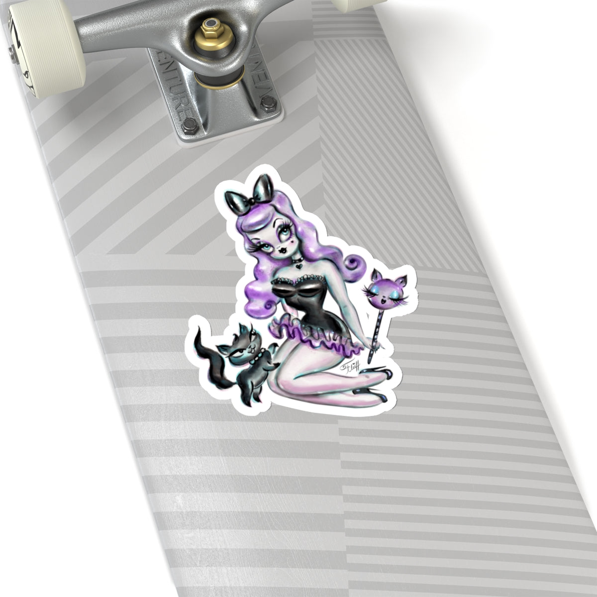 Purple Goth Candy Doll • Kiss-Cut Sticker