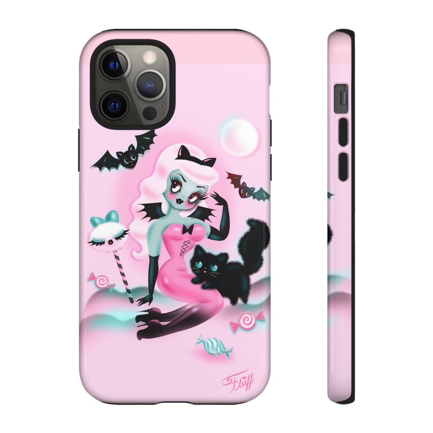 Pastel Candy Vampire with Kitty • Tough Phone Case