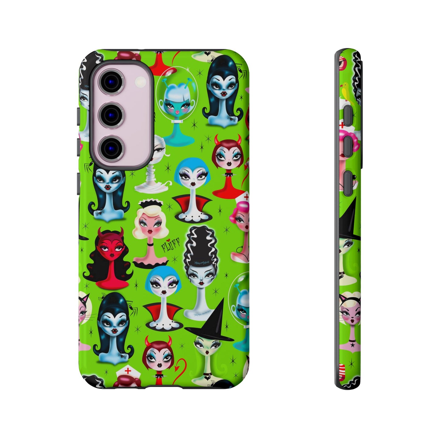 Spooky Dolls Green • Tough Phone Case