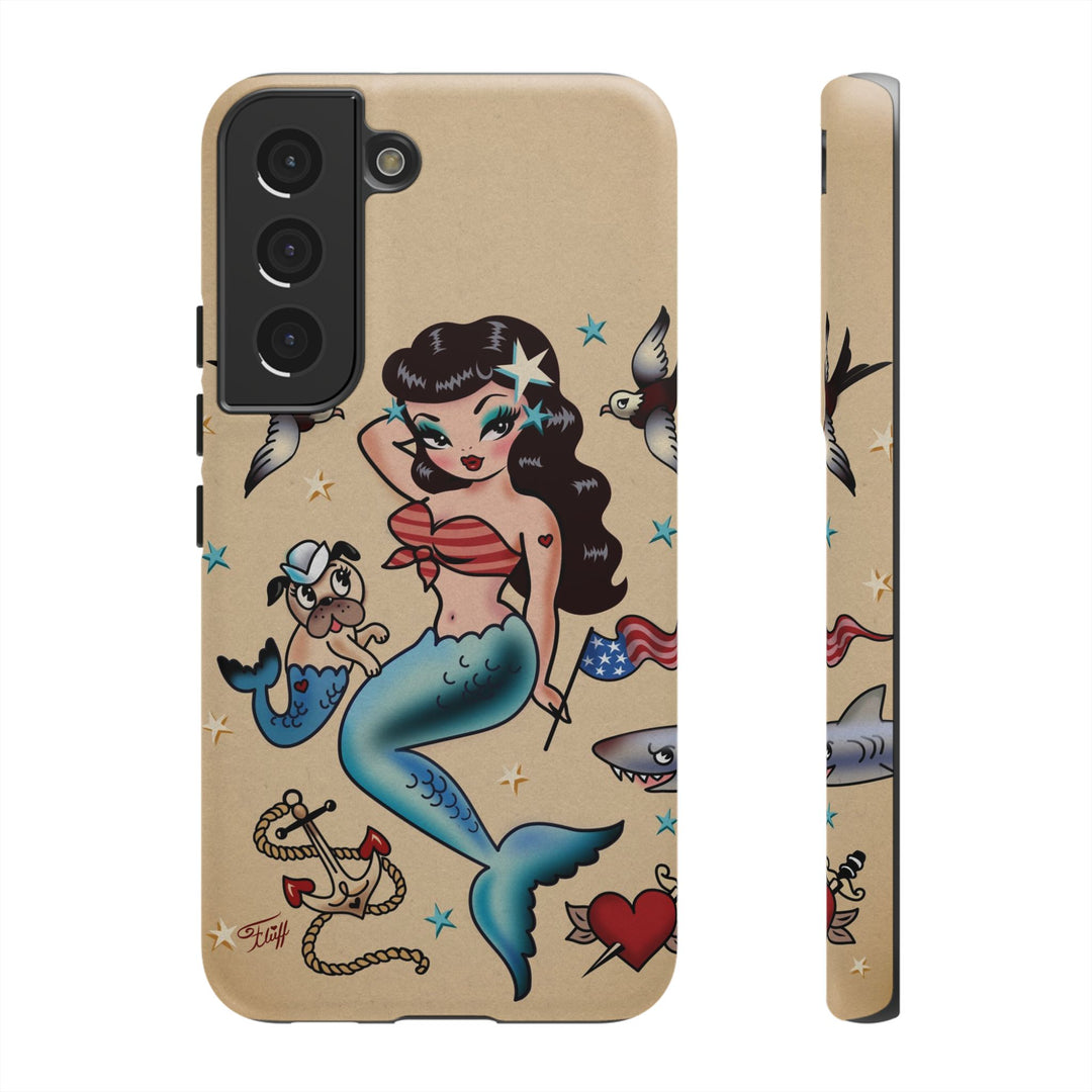 Patriotic Mermaid • Tough Phone Case