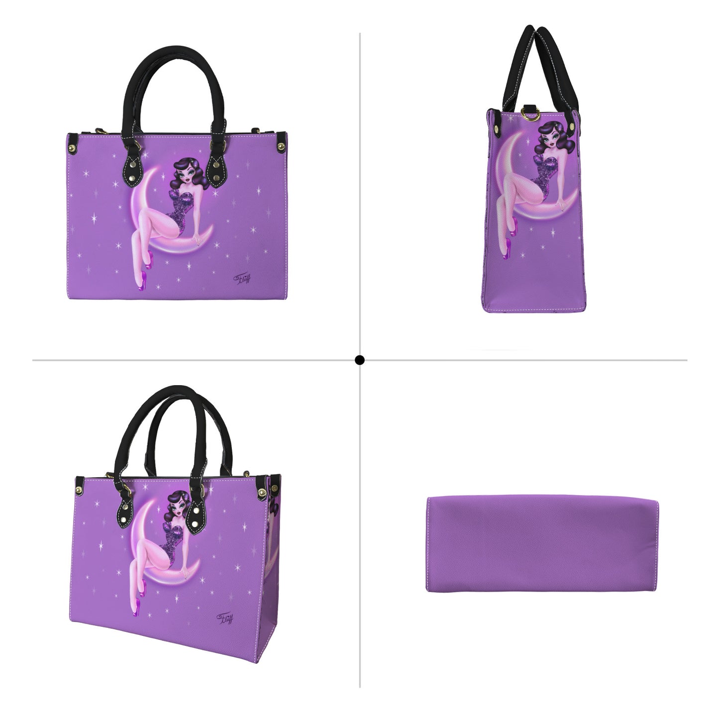 Star Gazer Brunette Purple • Handbag