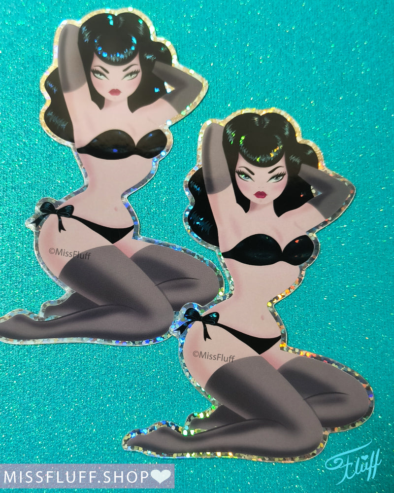 Glitter Bettie • Two Stickers Set